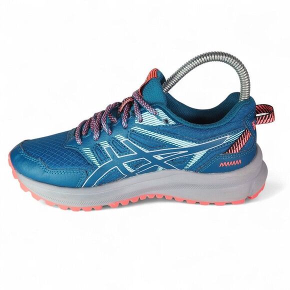 Asics Trail Scout 2 Performance Running Shoes Teal / Grey 1012B039 Women's 6.5 - Picture 6 of 12